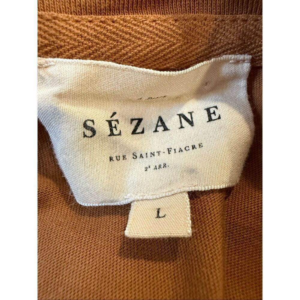 Sezane Brown T-Shirt Size L - Picture 3 of 5